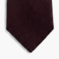 CRAVATTA AMARANTO 3 PIEGHE IN GARZA DI SETA - Tinta unita - Lorenzi Como luxury silk tie
