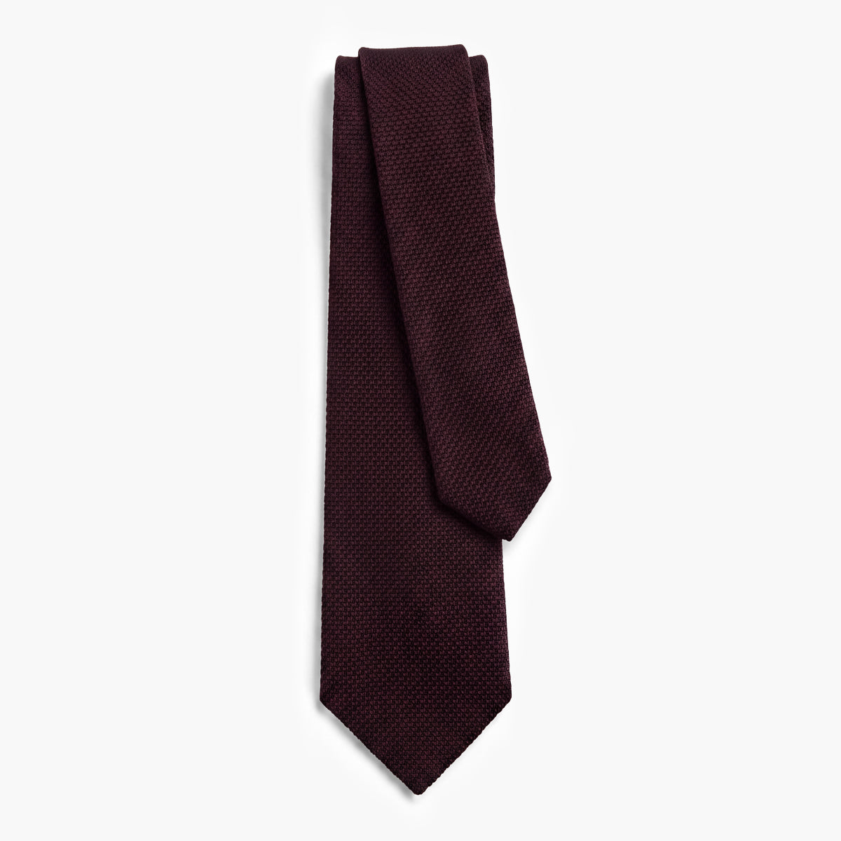 CRAVATTA AMARANTO 3 PIEGHE IN GARZA DI SETA - Tinta unita - Lorenzi Como luxury silk tie