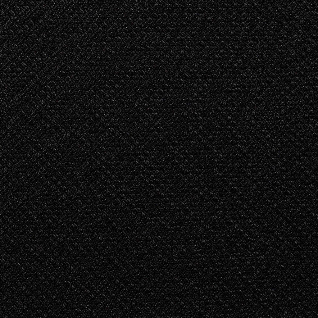 CRAVATTA NERA 3 PIEGHE IN GARZA DI SETA - Tinta unita - Lorenzi Como luxury silk tie