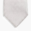 CRAVATTA BIANCA 3 PIEGHE IN GARZA DI SETA - Tinta unita - Lorenzi Como luxury silk tie