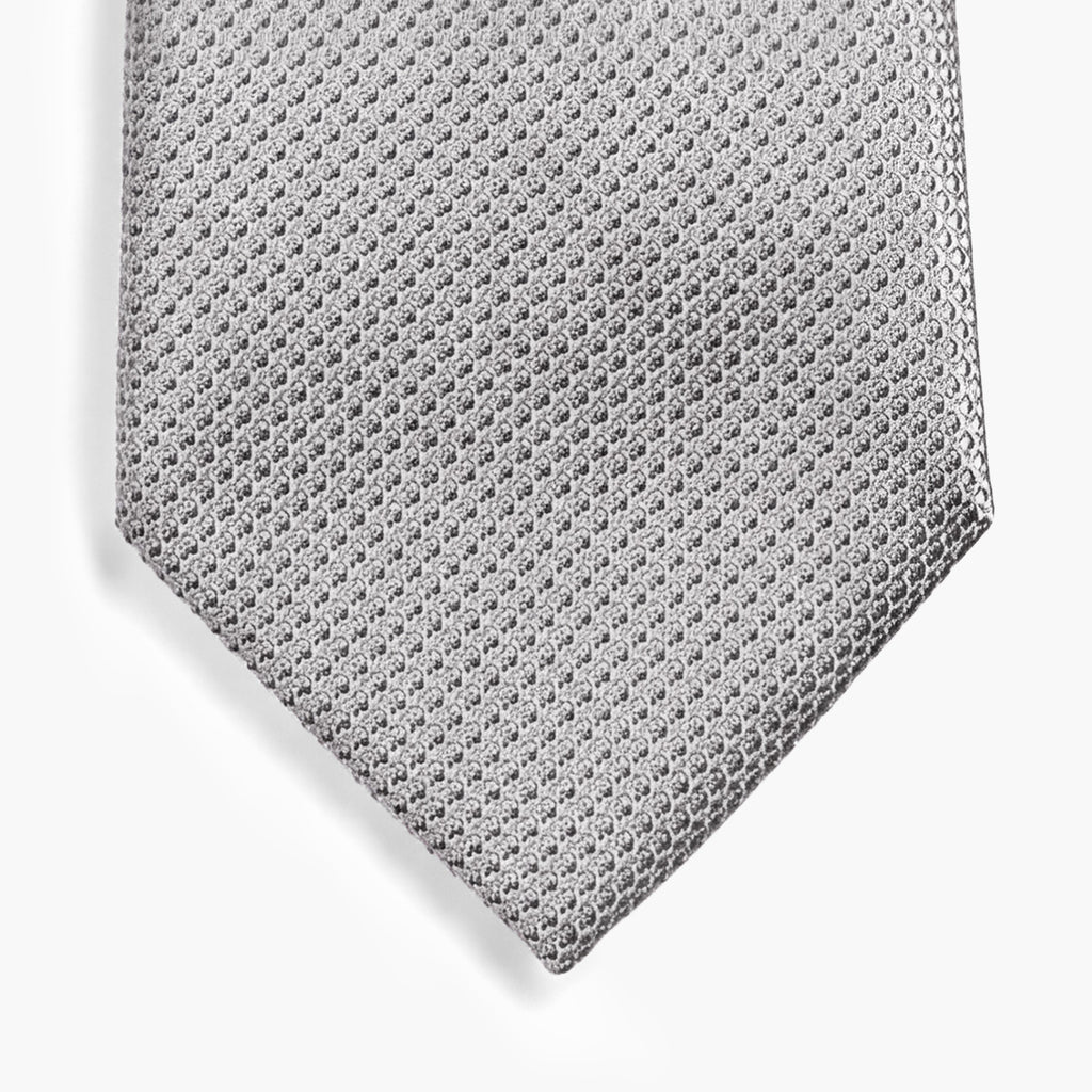CRAVATTA PERLA 3 PIEGHE IN GARZA DI SETA - Tinta unita - Lorenzi Como luxury silk tie