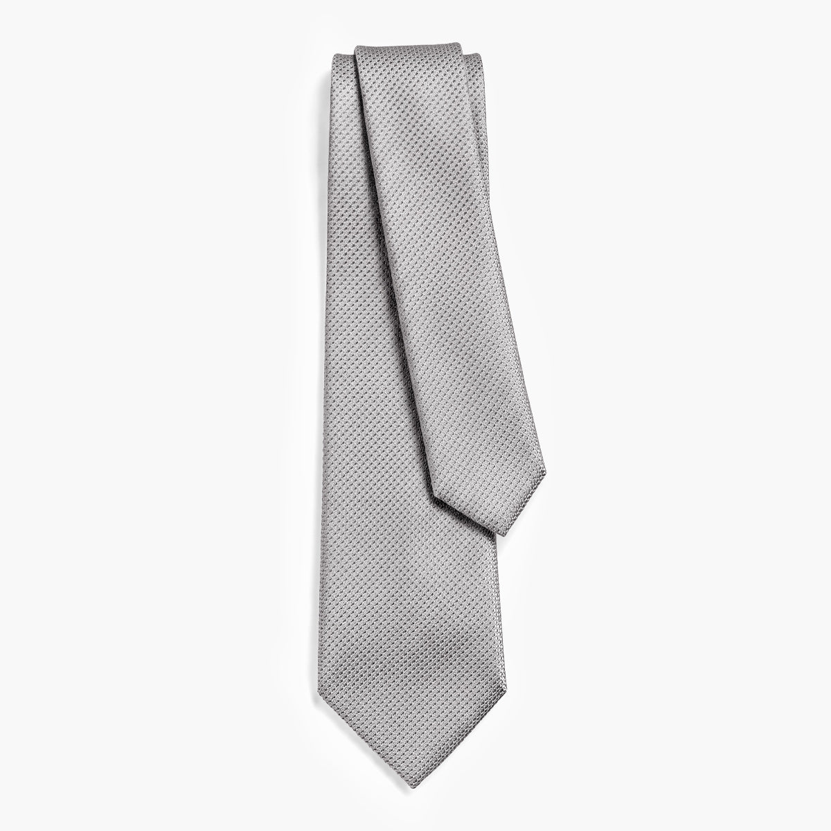 CRAVATTA PERLA 3 PIEGHE IN GARZA DI SETA - Tinta unita - Lorenzi Como luxury silk tie