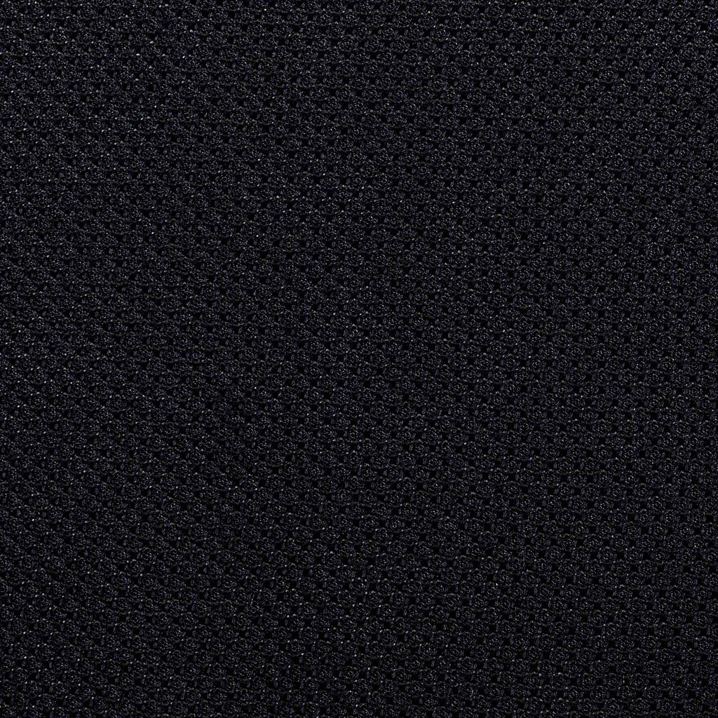 CRAVATTA NERO NOTTE 3 PIEGHE IN GARZA DI SETA - Tinta unita - Lorenzi Como luxury silk tie