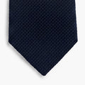 CRAVATTA BLU NAVY IN GARZA DI SETA - The Contessi Edition - Lorenzi Como luxury silk tie