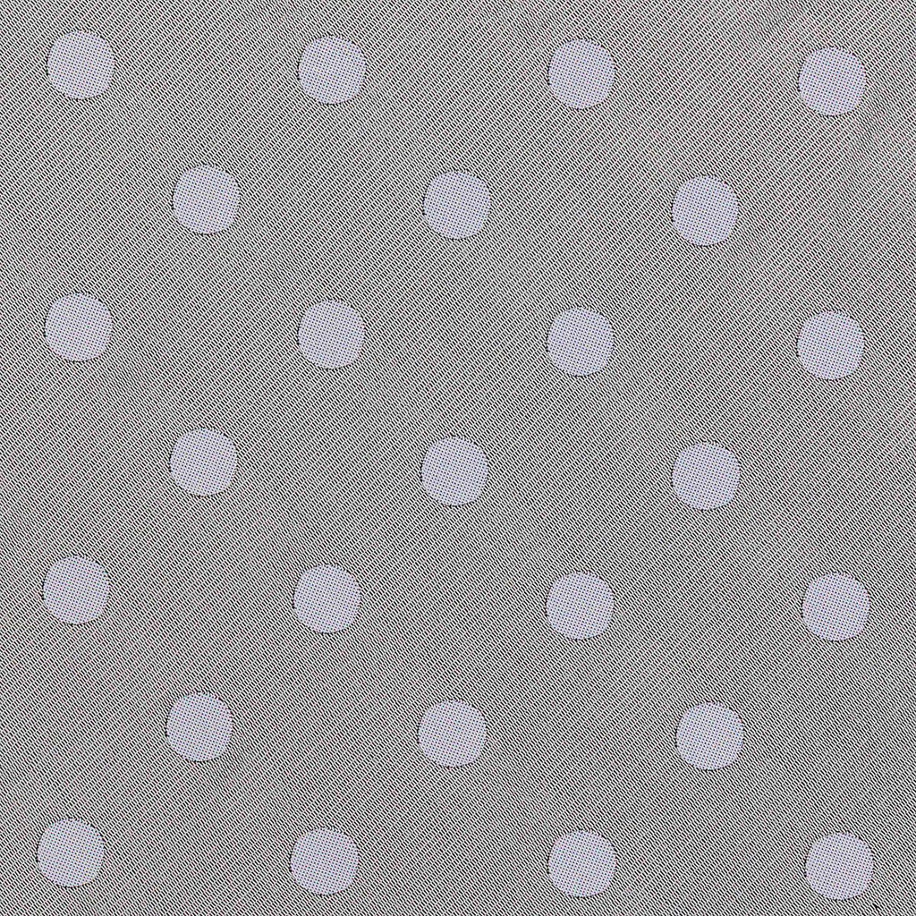 CRAVATTA ARGENTO 3 PIEGHE IN SETA JACQUARD - Pois bianchi - Lorenzi Como luxury silk tie