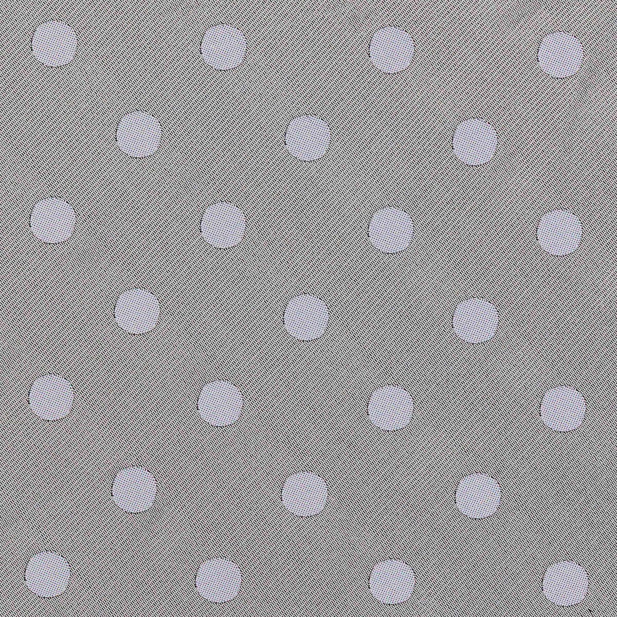 CRAVATTA ARGENTO 3 PIEGHE IN SETA JACQUARD - Pois bianchi - Lorenzi Como luxury silk tie