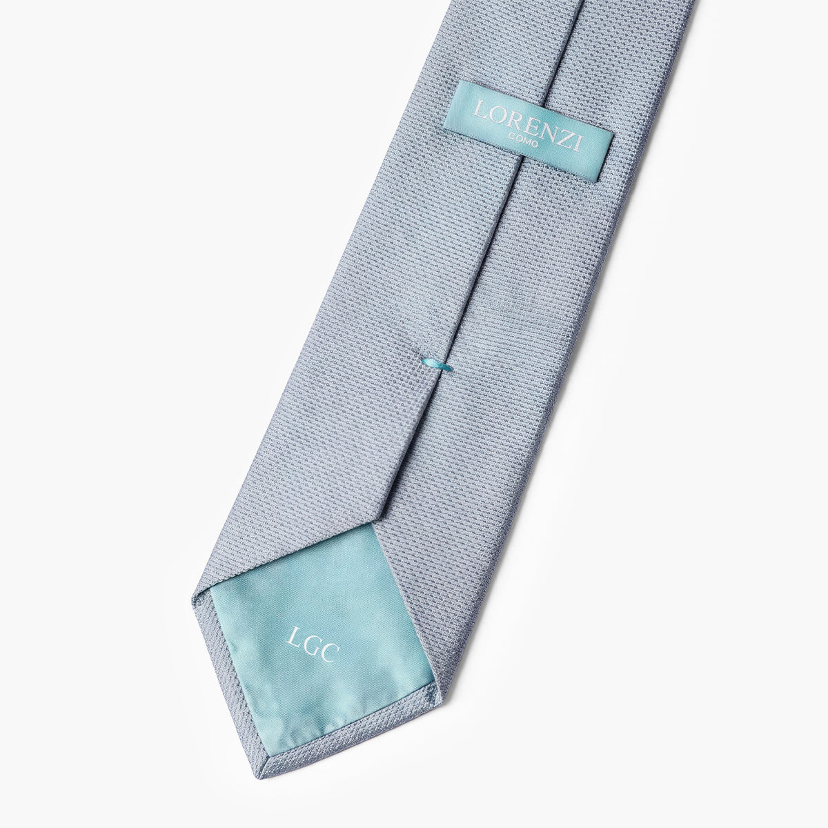 CRAVATTA 3 PIEGHE IN GARZA DI SETA - Tinta unita - Lorenzi Como luxury silk tie