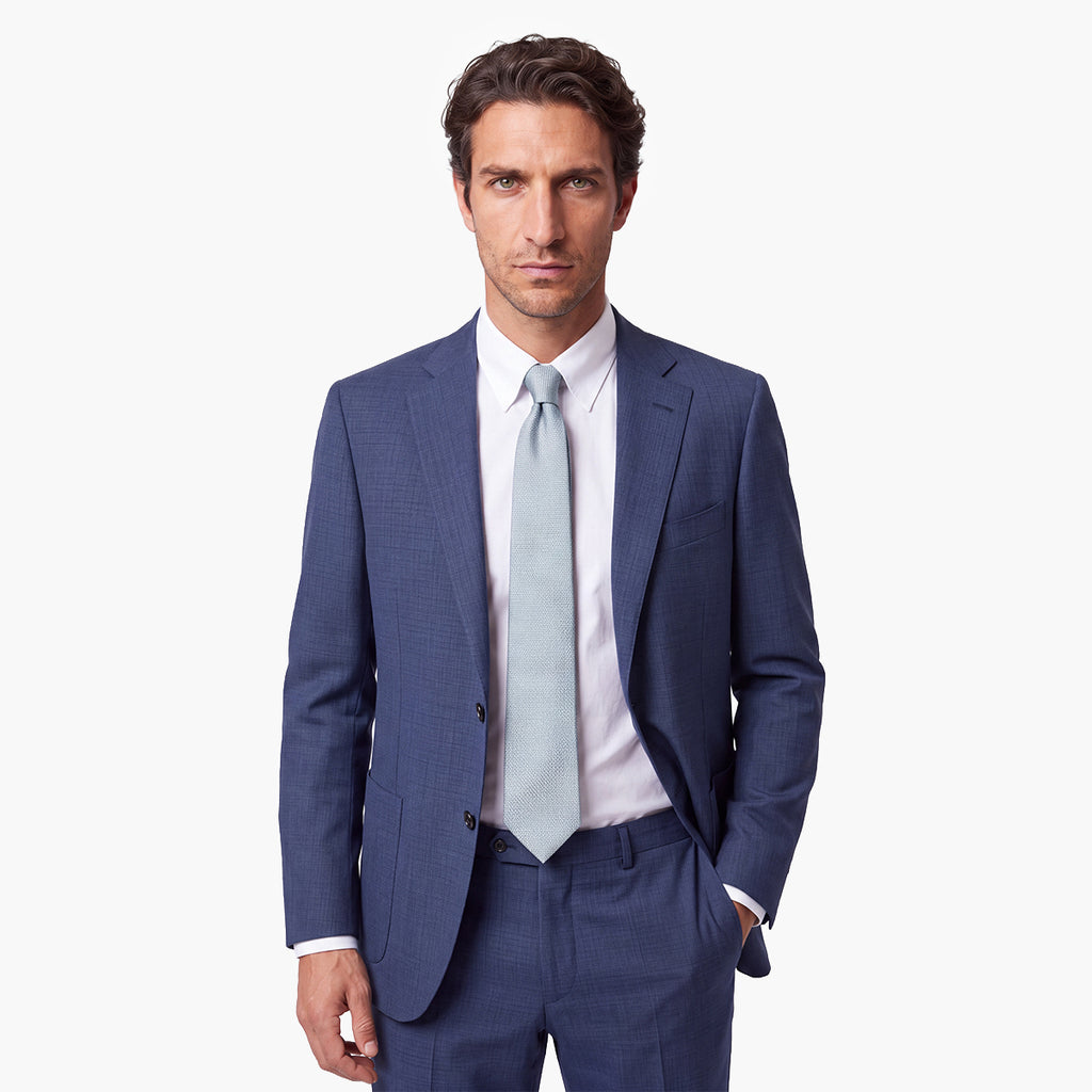CRAVATTA 3 PIEGHE IN GARZA DI SETA - Tinta unita - Lorenzi Como luxury silk tie