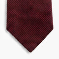 CRAVATTA GRANATO 3 PIEGHE IN GARZA DI SETA - Tinta unita - Lorenzi Como luxury silk tie