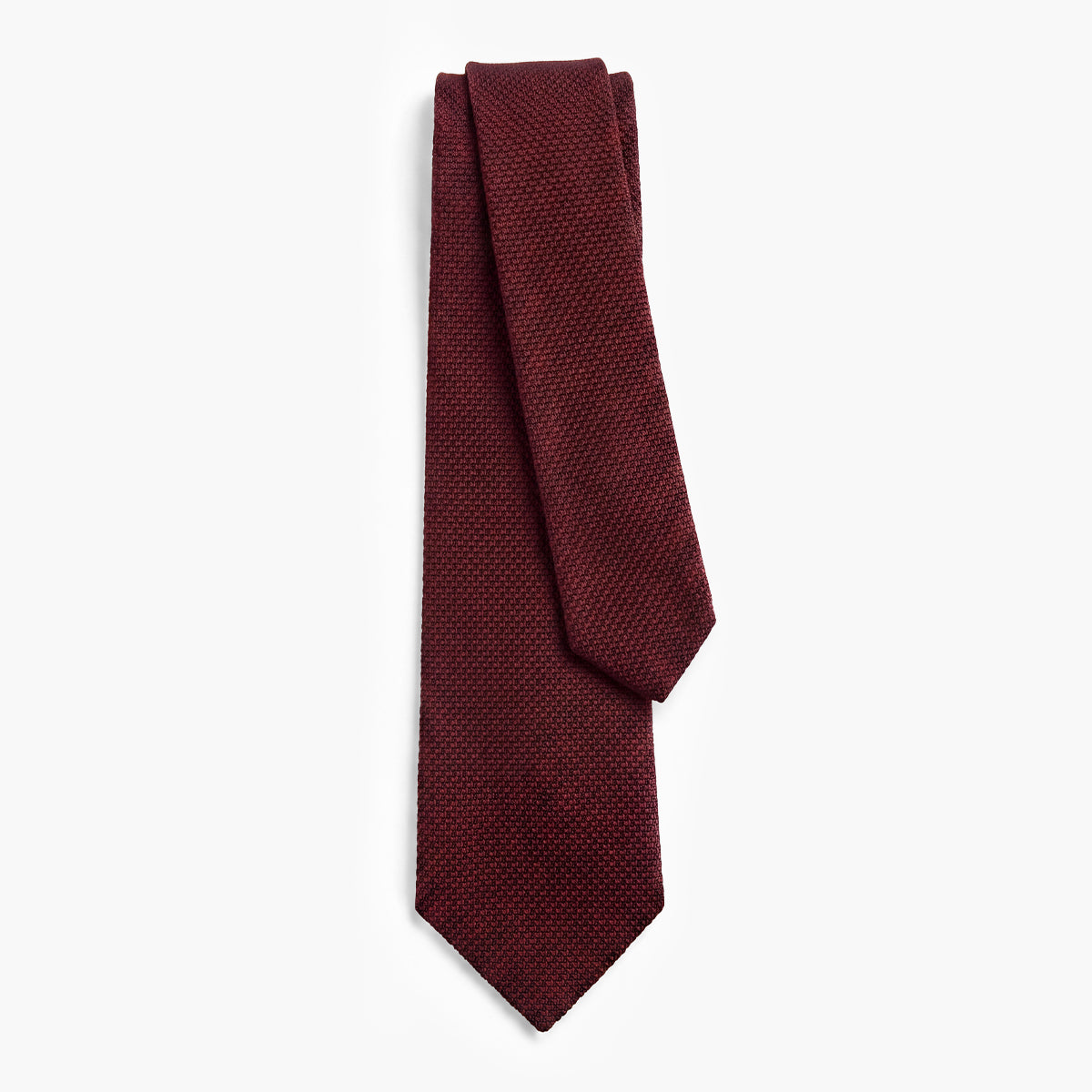CRAVATTA GRANATO 3 PIEGHE IN GARZA DI SETA - Tinta unita - Lorenzi Como luxury silk tie