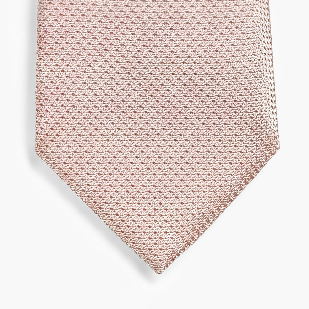 CRAVATTA FARD 3 PIEGHE IN GARZA DI SETA - Tinta unita - Lorenzi Como luxury silk tie