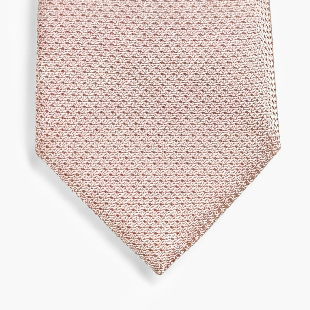 CRAVATTA FARD 3 PIEGHE IN GARZA DI SETA - Tinta unita - Lorenzi Como luxury silk tie