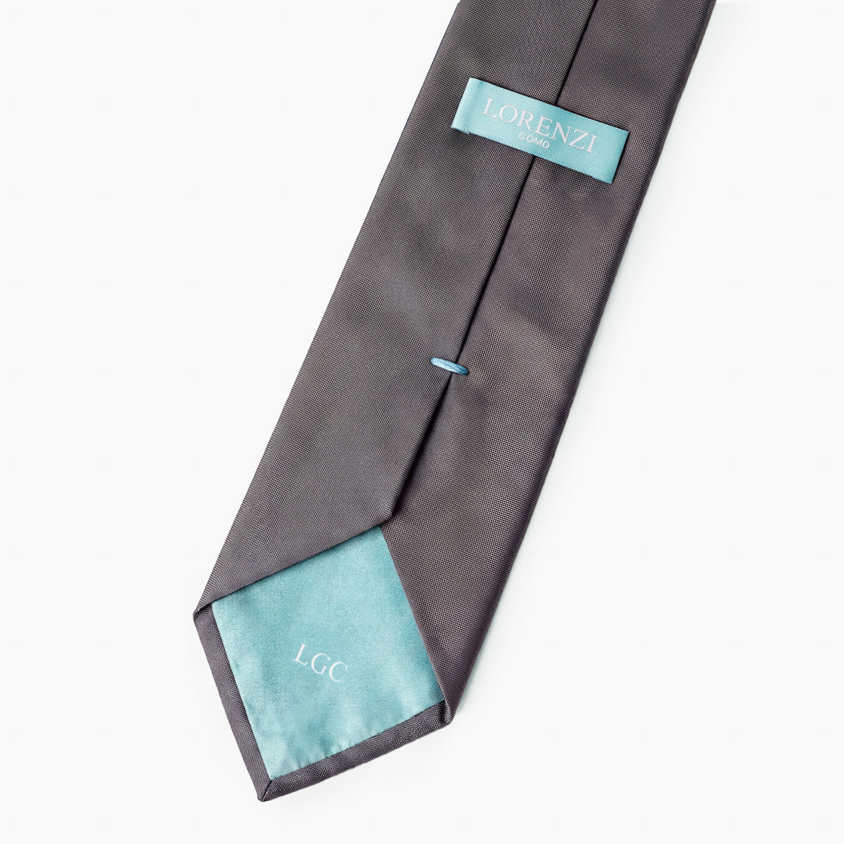 CRAVATTA ARGENTO 3 PIEGHE IN SETA JACQUARD - Armatura reps - Lorenzi Como luxury silk tie
