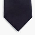 CRAVATTA BLU SCURO 3 PIEGHE IN SETA JACQUARD - Armatura reps - Lorenzi Como luxury silk tie