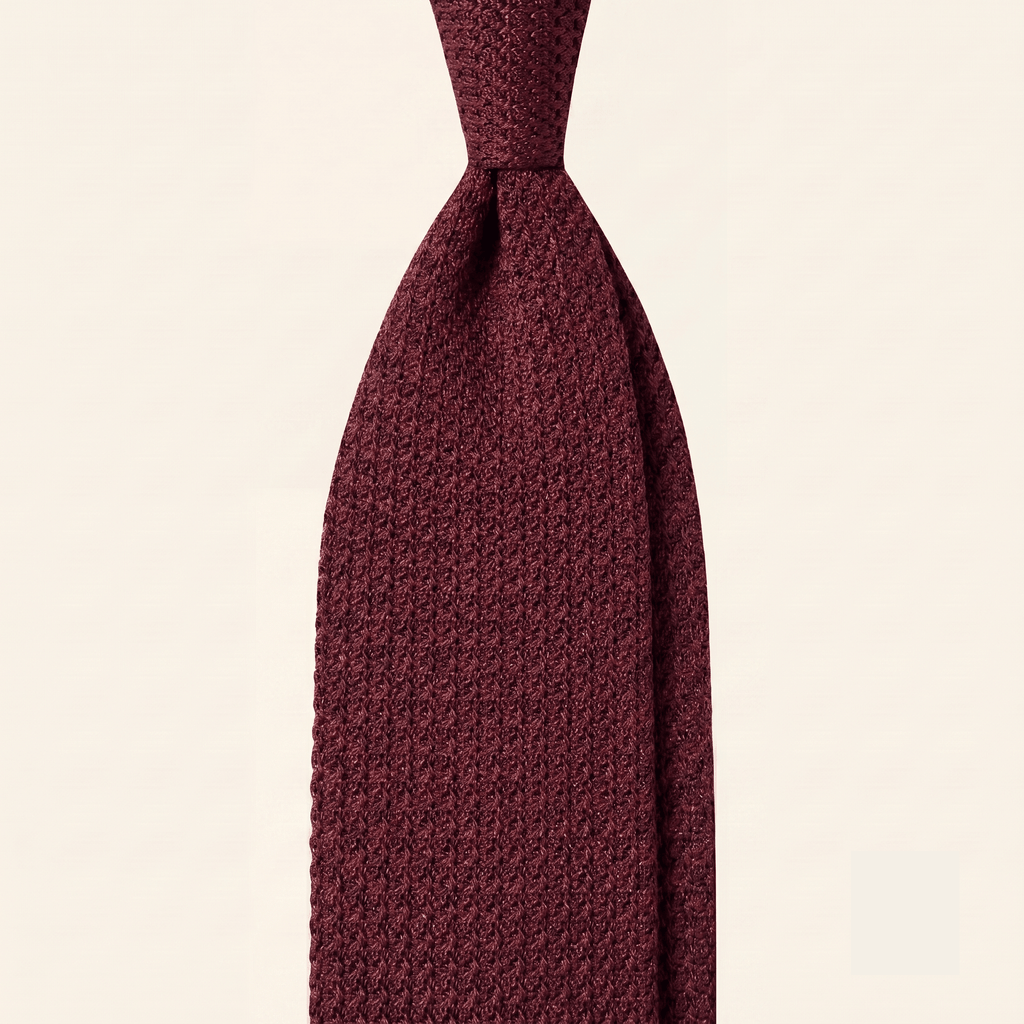 POMEGRANATE 3 FOLD SILK GARZA TIE