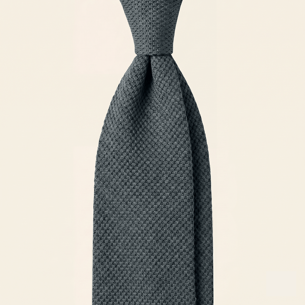 DARK GREEN 3 FOLD SILK GARZA TIE