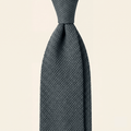 DARK GREEN 3 FOLD SILK GARZA TIE