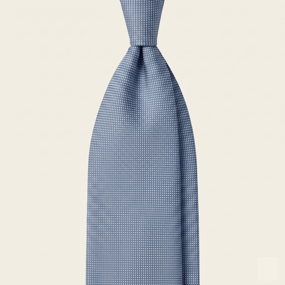 LIGHT BLUE 5 FOLD SARTORIAL CLASSIC SILK TIE