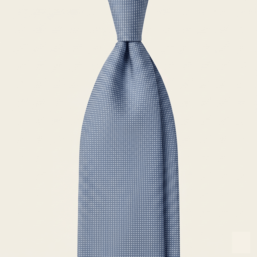 LIGHT BLUE 5 FOLD SARTORIAL CLASSIC SILK TIE