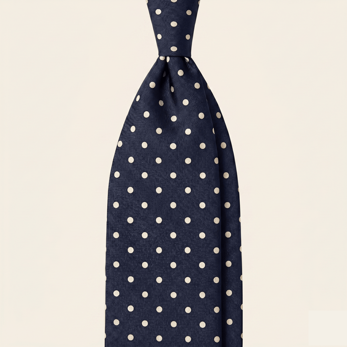 CRAVATTA BLU SCURO 5 PIEGHE IN SETA JACQUARD