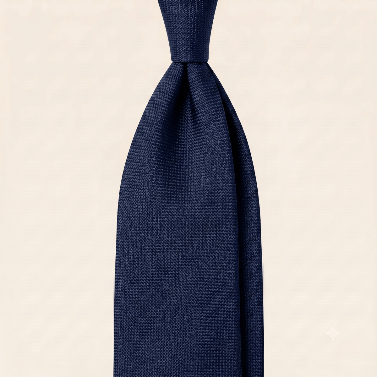 CRAVATTA BLU SCURO 5 PIEGHE SARTORIALE IN SETA