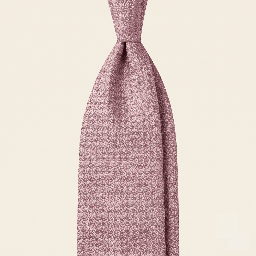 BLUSH 3 FOLD SILK GARZA TIE