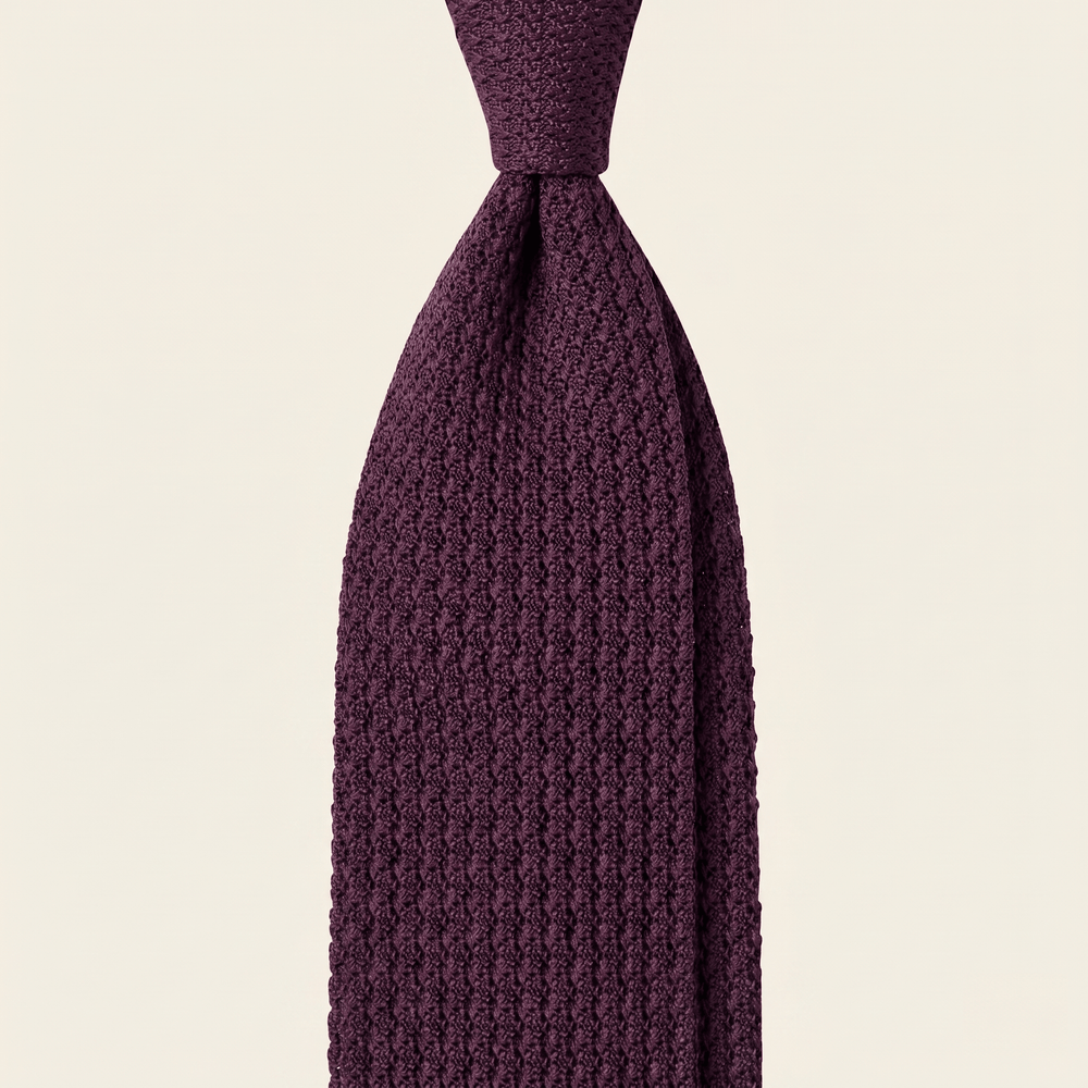 CRIMSON 3 FOLD SILK GARZA TIE