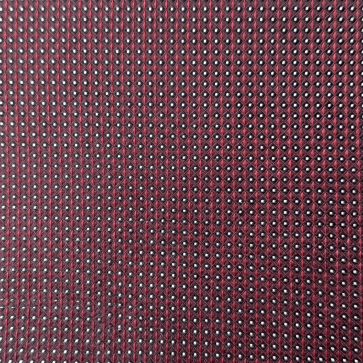 CRAVATTA BORDEAUX 3 PIEGHE IN SETA JACQUARD - Pois bianchi