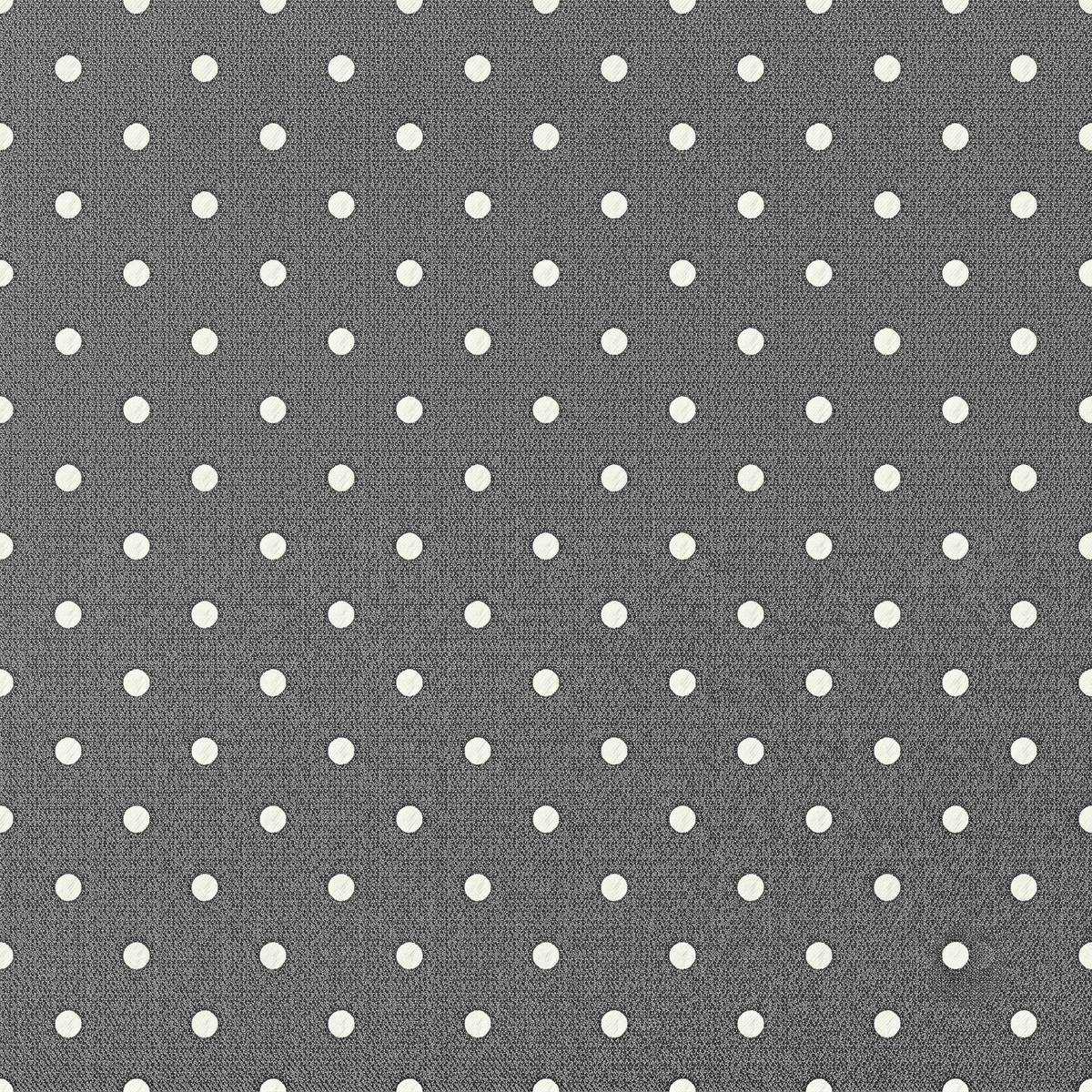 CRAVATTA GRIGIA SCURA 3 PIEGHE IN SETA JACQUARD - Pois bianchi