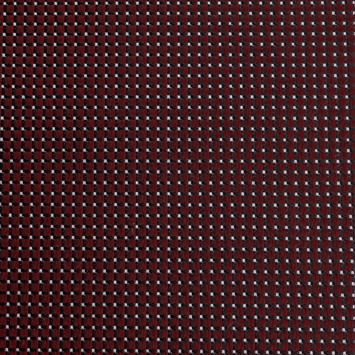 CRAVATTA BORDEAUX 5 PIEGHE IN SETA JACQUARD - Pois bianchi