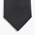 CRAVATTA NERA 3 PIEGHE IN SETA JACQUARD - Armatura reps - Lorenzi Como luxury silk tie
