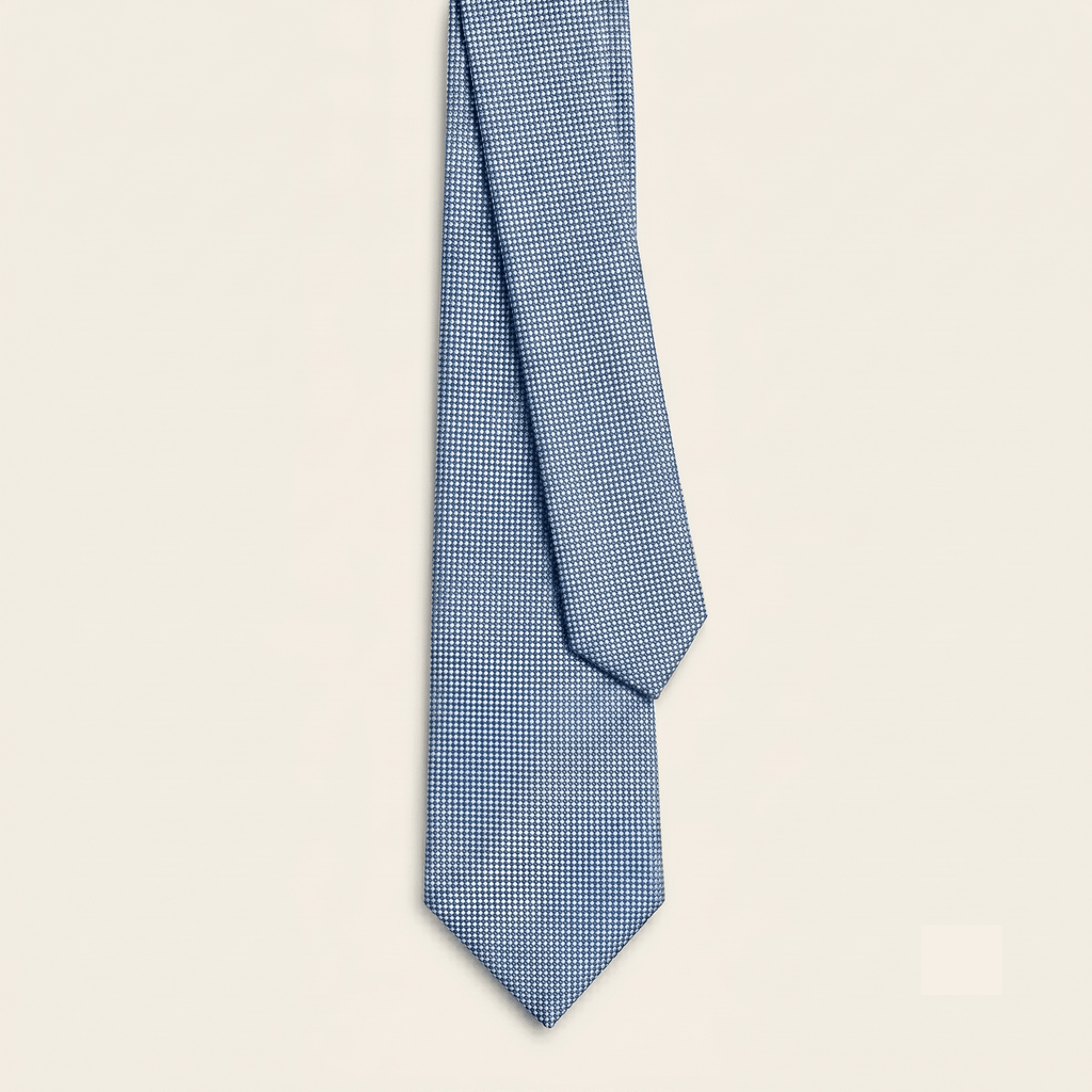 LIGHT BLUE 5 FOLD SARTORIAL CLASSIC SILK TIE