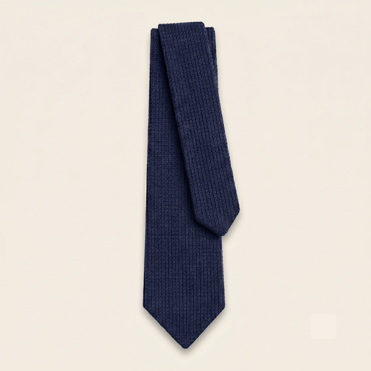 Navy grenadine tie three fold construction, The Contessi Edition