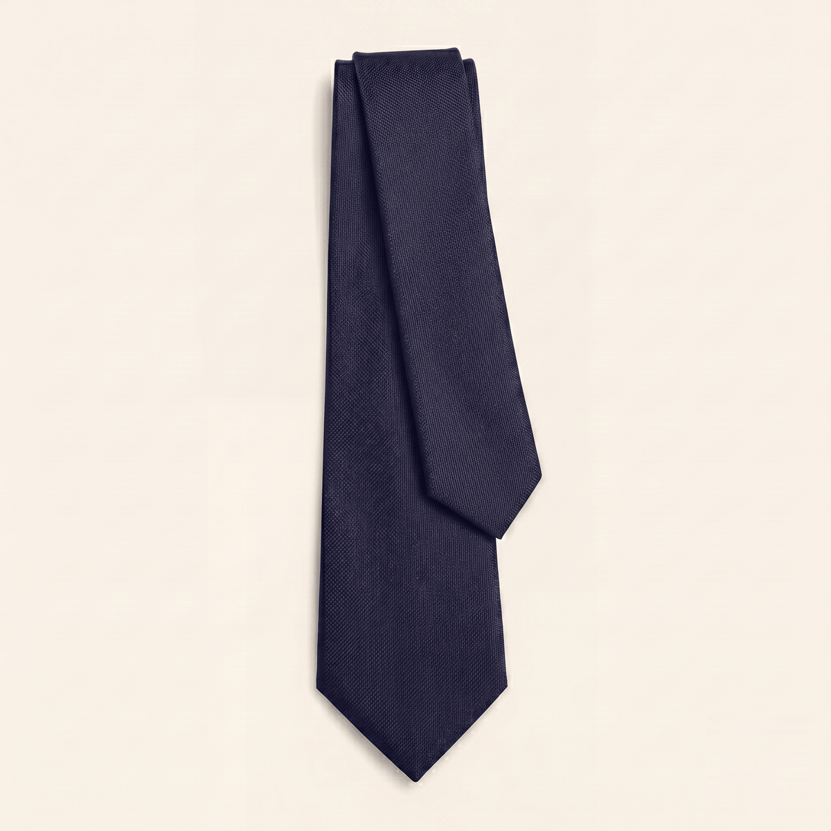 CRAVATTA BLU SCURO 3 PIEGHE IN SETA JACQUARD II