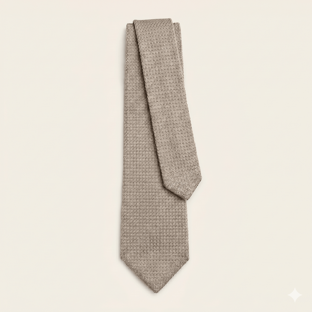 STONE 3 FOLD SILK GARZA TIE