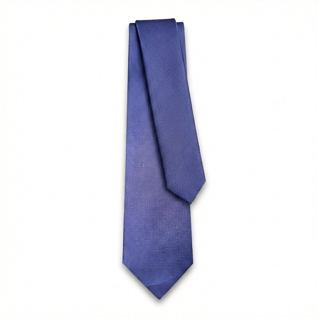 BLUE SARTORIAL SILK TIE - Solid color