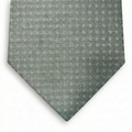 SAGE GREEN JACQUARD SILK TIE - Small paisley pattern