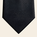 CRAVATTA NERA 7 PIEGHE IN SETA JACQUARD