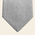 CRAVATTA ARGENTO 3 PIEGHE IN SETA JACQUARD