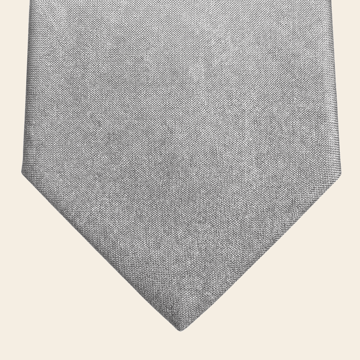 CRAVATTA ARGENTO 3 PIEGHE IN SETA JACQUARD