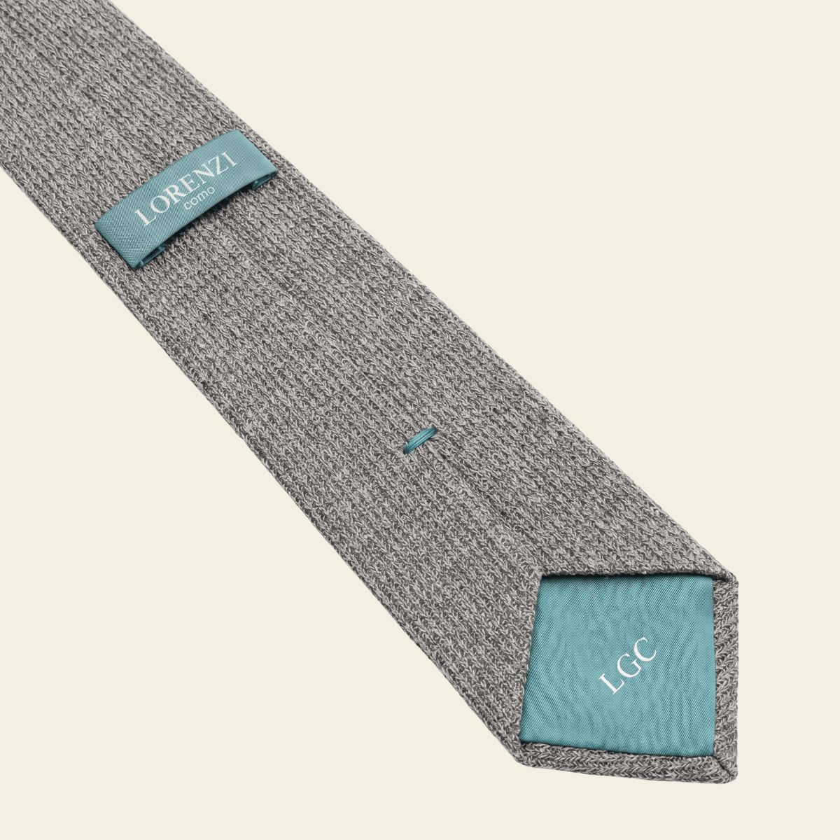 CRAVATTA PERLA 3 PIEGHE IN GARZA DI SETA - Lorenzi Como luxury silk tie