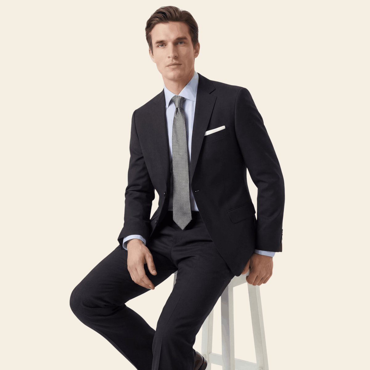 CRAVATTA ARGENTO 3 PIEGHE IN SETA JACQUARD - Microtrama intrecciata
