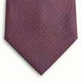 BORDEAUX JACQUARD SILK TIE - Micro leaf pattern