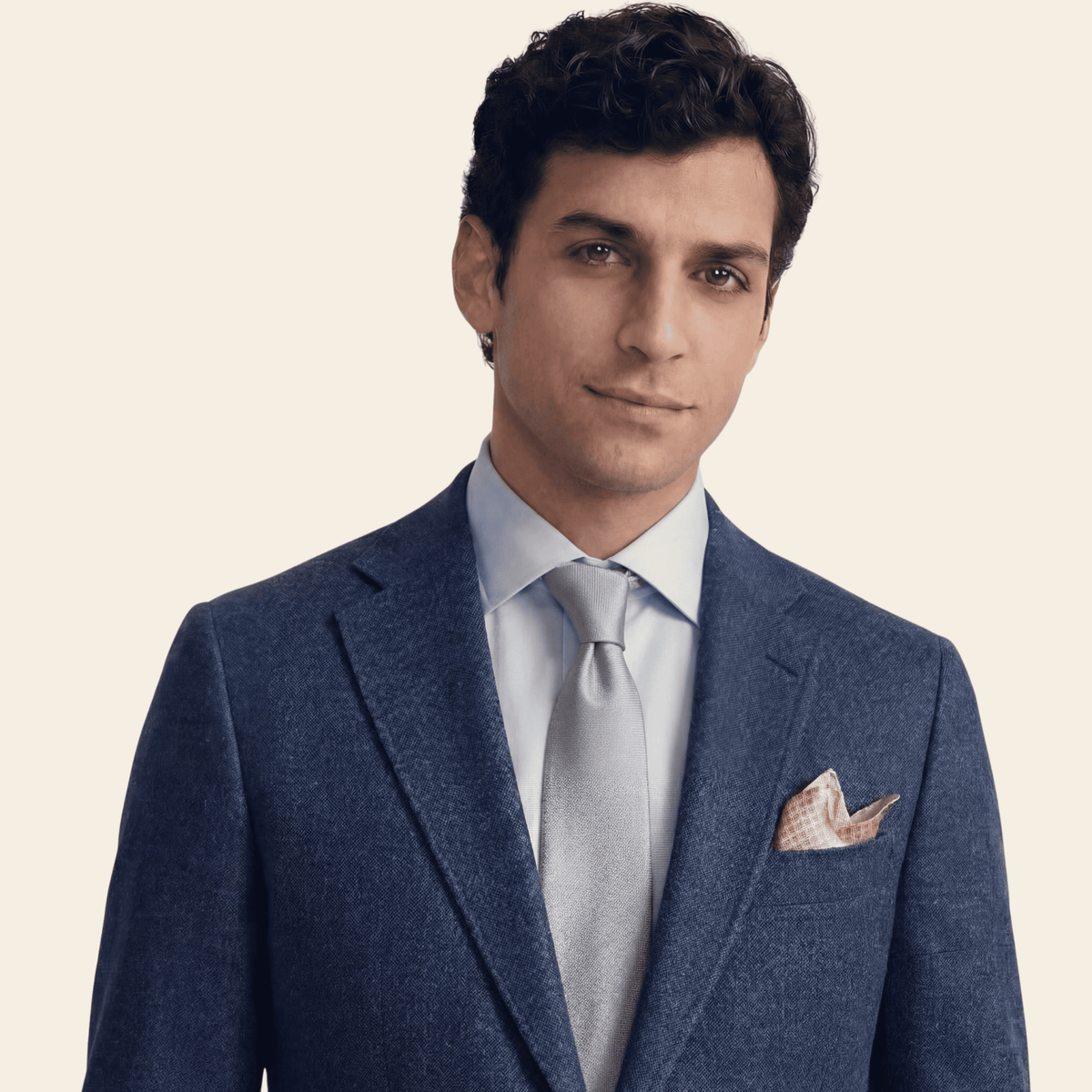 CRAVATTA ARGENTO 7 PIEGHE IN SETA JACQUARD