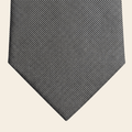 CRAVATTA ARGENTO 3 PIEGHE IN SETA JACQUARD - Microtrama intrecciata