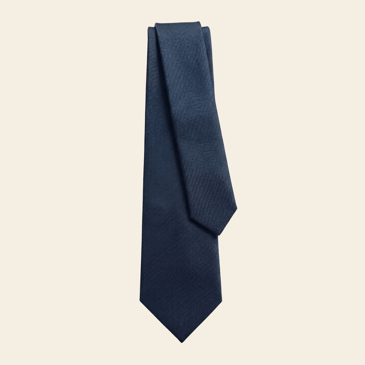 CRAVATTA BLU SCURO 7 PIEGHE IN SETA JACQUARD