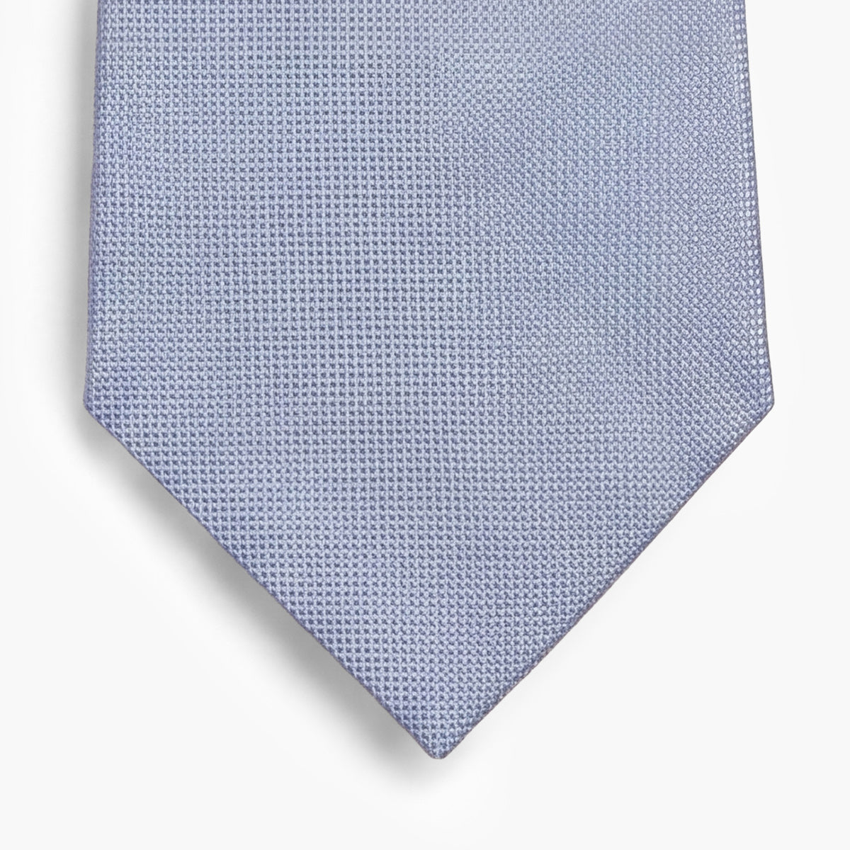 CRAVATTA AZZURRA GRIGIA 7 PIEGHE SARTORIALE IN SETA - Tinta unita (Copia) - Lorenzi Como luxury silk tie
