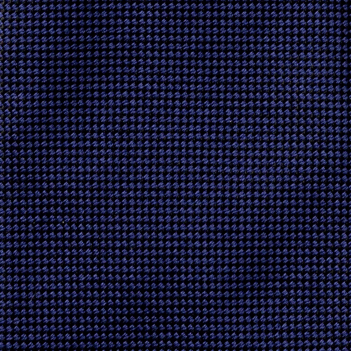 CRAVATTA BLU SCURO 7 PIEGHE SARTORIALE IN SETA - Tinta unita - Lorenzi Como luxury silk tie