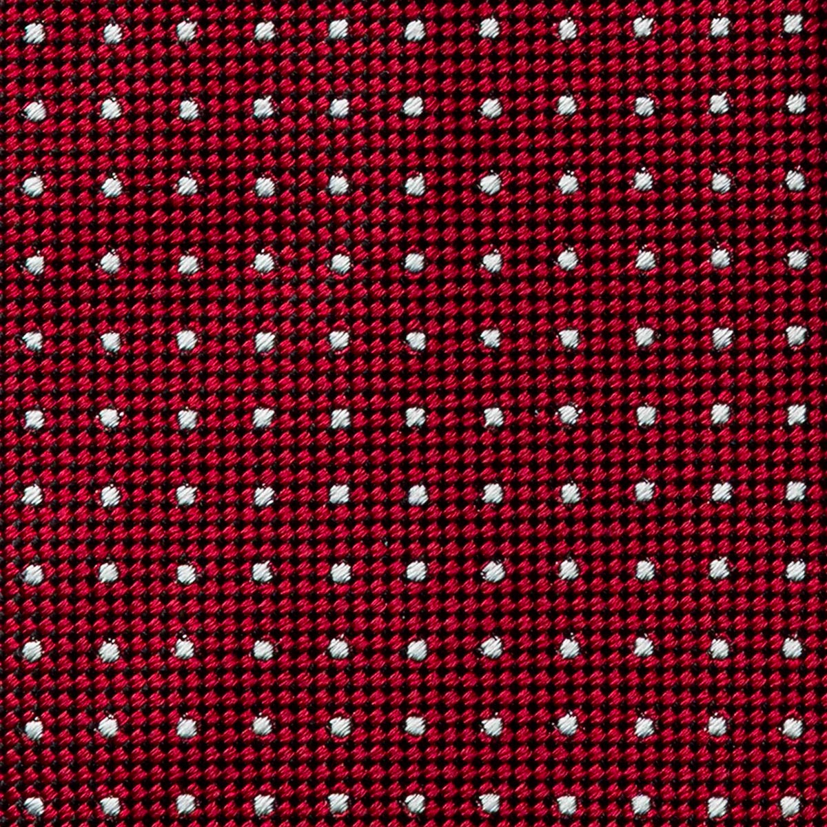 CRAVATTA BORDEAUX 3 PIEGHE IN SETA JACQUARD - Pois - Lorenzi Como luxury silk tie