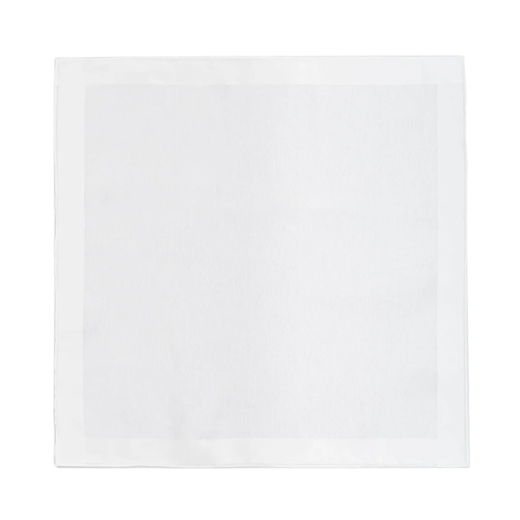 POCHETTE WHITE SATIN - Lorenzi Como luxury silk tie